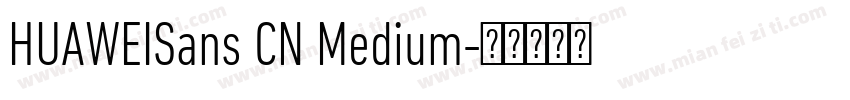HUAWEISans CN Medium字体转换